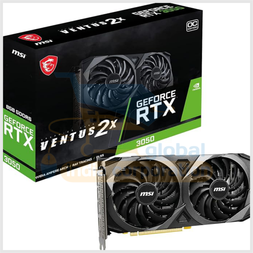 MSI GeForce RTX 3050 Ventus 2X 8G OC 8GB GDDR6 128-bit Gaming pci_e Graphic Card