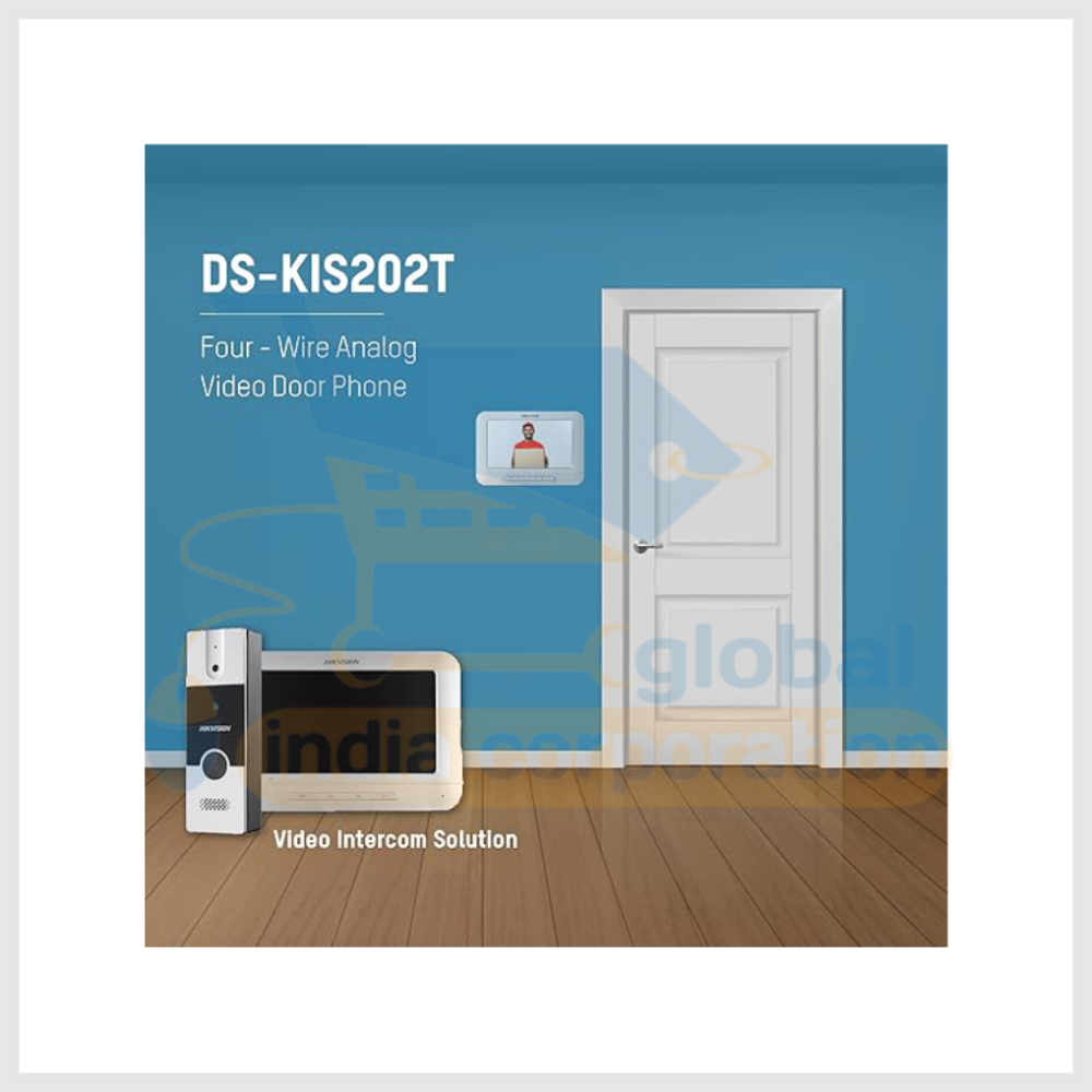 HIKVISION Analog Video Intercom System with 7" Tft 8 Pin LCD Screen Wired Video Door Phone/Bell| 1080P Resolution|Builtin Mic&Loudspeaker|Noise Echo Cancellation|One Call Button(Ds-Kis202T) - Image 2