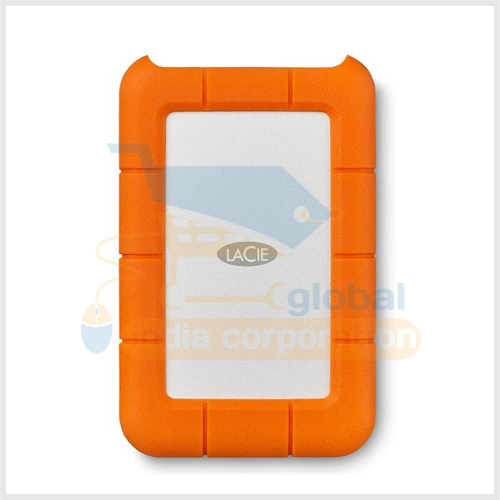 LaCie Rugged Mini 2TB External Hard Drive Portable HDD USB 3.0 USB 2.0 Compatible, Drop Shock Dust Rain Resistant Shuttle Drive, for Mac and PC Computer Desktop Workstation PC Laptop (LAC9000298)