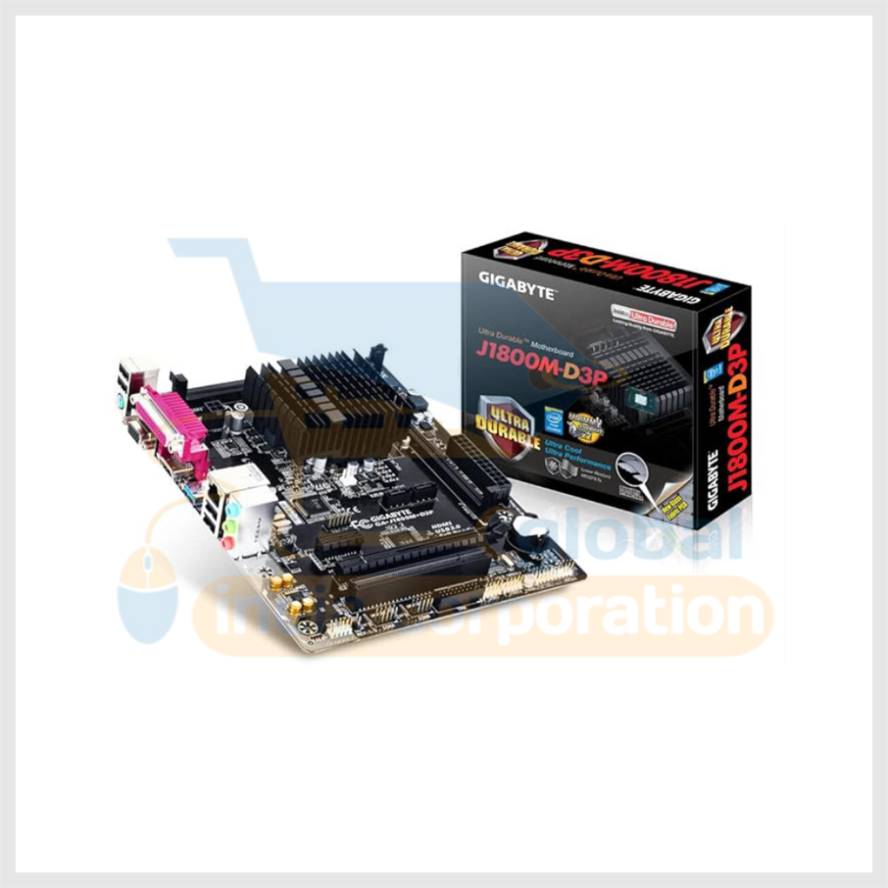 GIGABYTE Ga-J1800M-D3P Micro ATX Motherboard(Built-in Celeron J1800-2.41Ghz Dual Core Processor/Ddr3/D-Sub and Hdmi/Pcie X16)