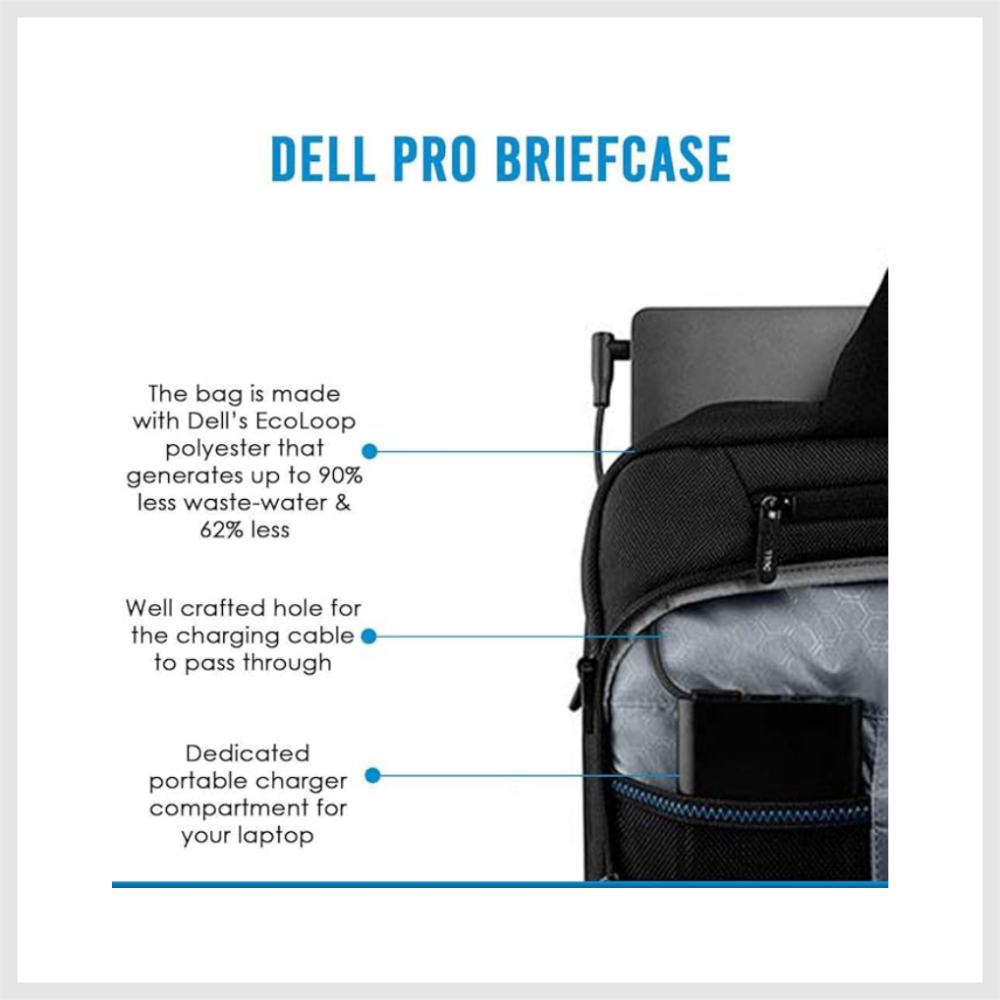 Dell Pro Briefcase 15 - PO1520C - Fits Most laptops up to 138.1 cm (15") - Image 5