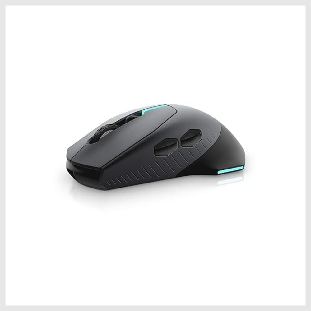 Alienware 610M Wired/Wireless Gaming Mouse - 1,000Hz Polling Rate, Rechargeable Lithium ion Battery, 16,000 DPI, 7 Fully programmable Mouse Buttons, AlienFX RGB Lighting (AW610M) - Image 4