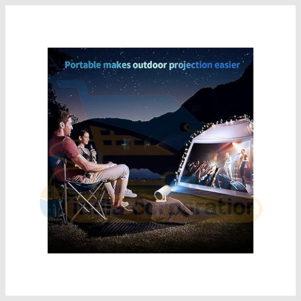 Equater HY300 Portable Smart LED Projector | 4K HD, 1600 Lumens, Built-in Streaming Apps (Netflix, YouTube, Vodeo) | 3W Speaker, 180° Flip, WiFi (2.4/5G), BT 5.0 | Sleek White Design - Image 5