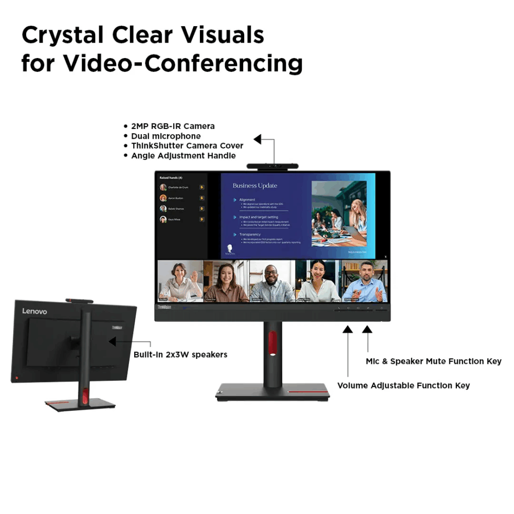 ThinkVision T24v-30 60.45cms (23.8) Monitor - Image 4