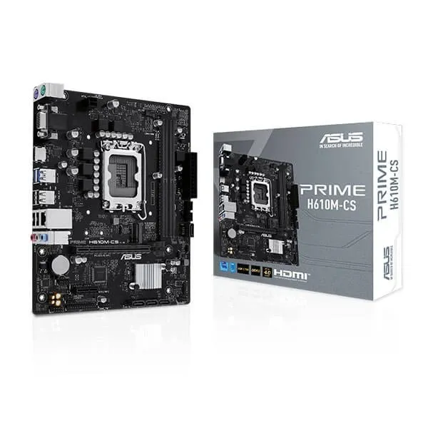 Asus Prime H610M-CS DDR5 Intel LGA 1700 mATX Motherboard Supports Intel 12th, 13th & 14th Gen Processors