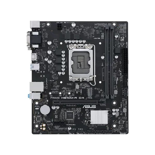 Asus Prime H610M-R D4-CSM Motherboard Supports Intel 12th, 13th & 14th Gen Processors
