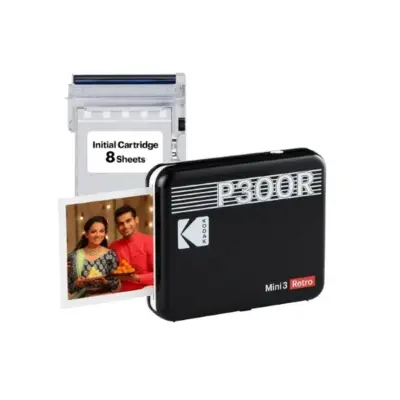 KODAK Mini 3 Retro 4PASS Portable Photo Printer