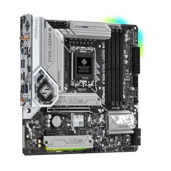 ASRock B760M Steel Legend WIFI Motherboard Supports Intel 12th , 13th & 14th Gen Processors