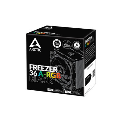 ARCTIC Freezer 36 ARGB 120mm Single Tower CPU Air Cooler (Black)