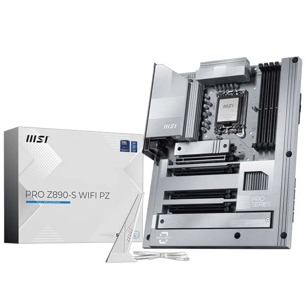MSI PRO Z890-S WIFI PZ LGA 1851 ATX Motherboard (White)