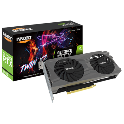 INNO3D Nvidia Geforce RTX 3050 Twin X2 8Gb Gddr6 128-Bit Pci-E 4.0 Integrated Gaming Graphics Card – N30502-08D6-1711Va41