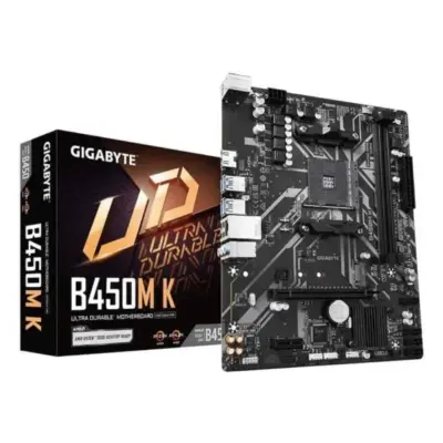 Gigabyte B450M K (rev. 2.0) (Socket AM4/B450/DDR4/Micro ATX) Motherboard