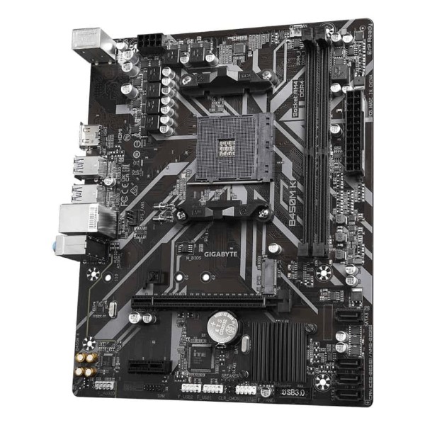 Gigabyte B450M K (rev. 2.0) (Socket AM4/B450/DDR4/Micro ATX) Motherboard