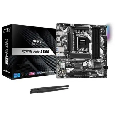 ASRock B760M Pro-A WiFi LGA 1700 DDR5 mATX Motherboard