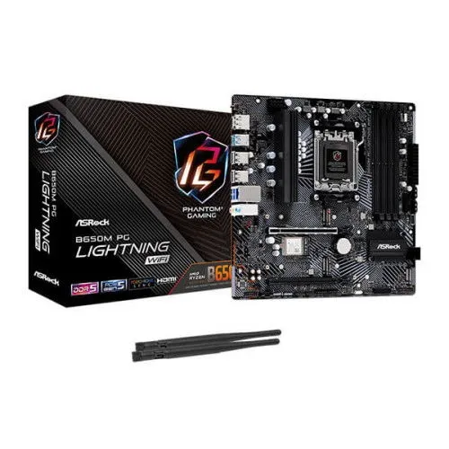ASRock B650M PG Lightning WiFi DDR5 M-ATX Motherboard