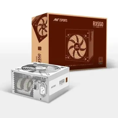 Ant Esports RX550 White 80 Plus Bronze Gaming Power Supply