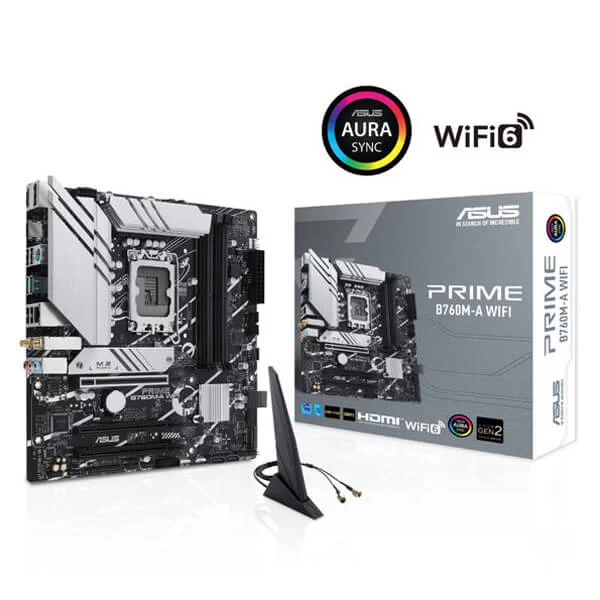 Asus Prime B760M-A WIFI Motherboard Supports Intel 12th, 13th & 14th Gen Processors