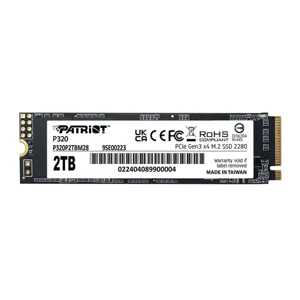 Patriot P320 2TB M.2 2280 PCIe Gen 3×4 SSD