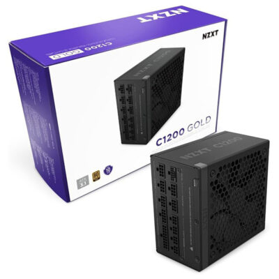 NZXT C1200 Gold ATX 3.1 Fully Modular Low-Noise PC Gaming Power Supply (Black)