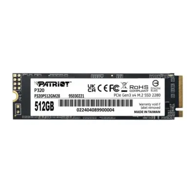 Patriot P320 512GB M.2 2280 PCIe Gen 3×4 SSD