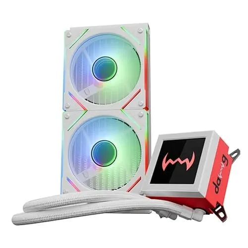 Dawg L240 AIO ARGB 240mm CPU Liquid Cooler (White)