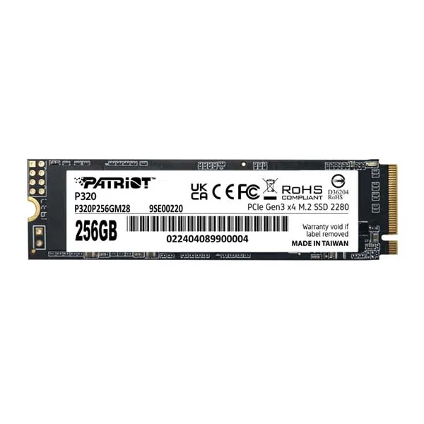 Patriot P320 256GB M.2 2280 PCIe Gen 3×4 SSD