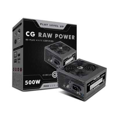 Circle CG Rawpower Pro 500W ATX 80 Plus Non-Modular Power Supply