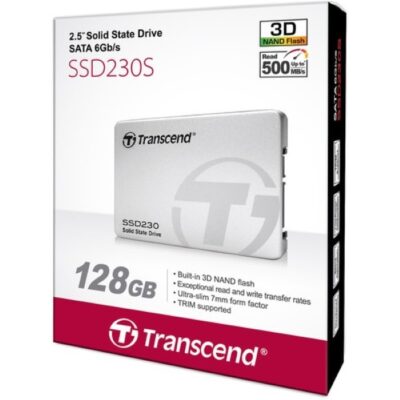 Transcend 128GB SSD230 SATA III 2.5″ Internal SSD
