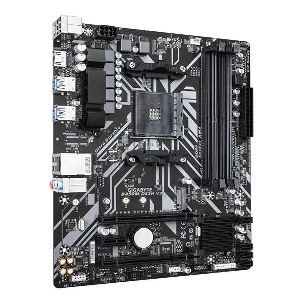 Gigabyte B450M DS3H V3 (rev. 1.5) Motherboard