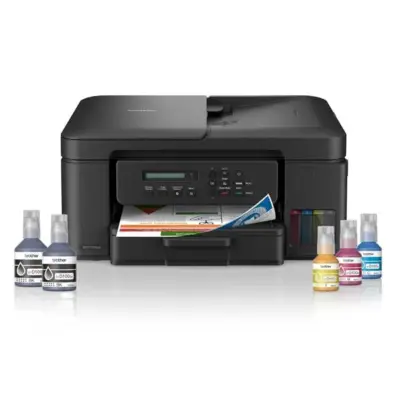 Brother Ink Tank DCP-T730DW WIFI Auto Duplex Color Multifunction Printer (Print Scan Copy), ADF, Print Upto 15K Pages Black & 5K in Color Each for(CMY), Extra Black Ink, Free Installation
