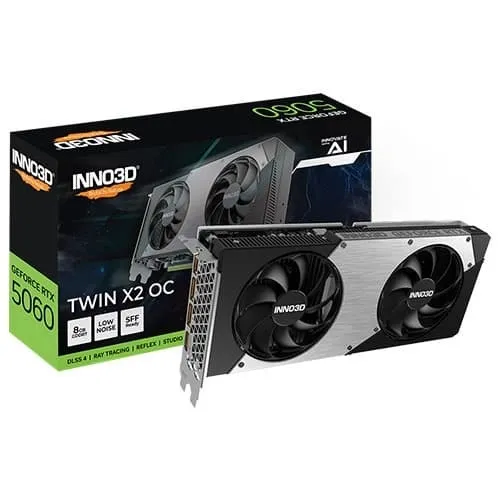 INNO3D RTX 5060 Twin X2 OC SFF 8GB GDDR7 Graphics Card