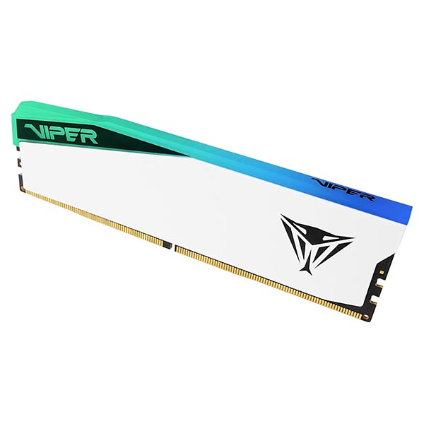 Patriot Viper Elite 5 RGB DDR5 32GB (1 x 32GB) 6000 MHz CL30 RAM DIMM Module (White)