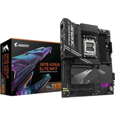 Gigabyte X870 AORUS ELITE WIFI7 AM5 ATX DDR5 Motherboard (Black)