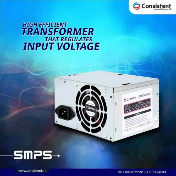 Consistent CT-PS–0602 450 Watts PSU (Silver)