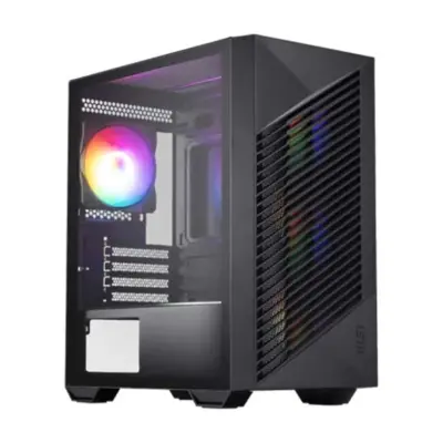 MSI PRO FORGE M050A M-ATX Mini Tower Cabinet (Black)