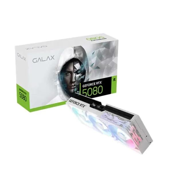 Galax RTX 5080 1-Click OC White 16Gb GDDR7 Graphics Card