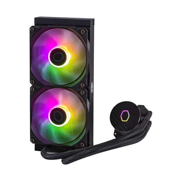 Cooler Master MasterLiquid 240L Core 240mm ARGB CPU Liquid Cooler (Black)