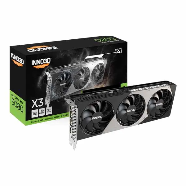 INNO3D GeForce RTX 5080 X3 16gb GDDR7 Graphics Card