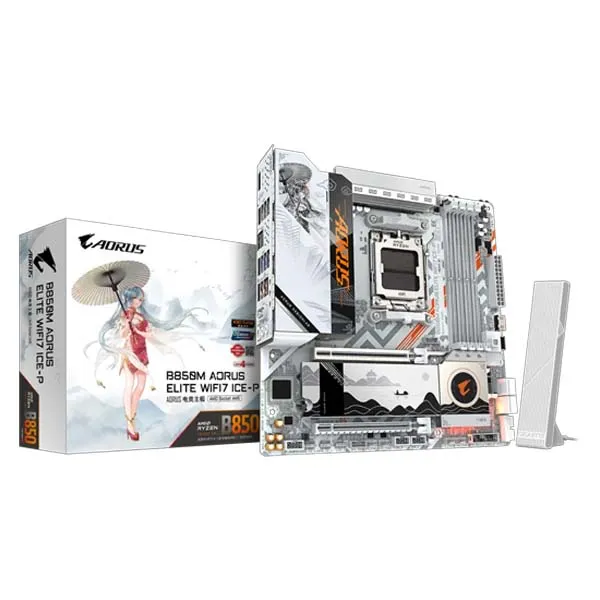 Gigabyte B850M AORUS ELITE WIFI7 ICE-P M-ATX Motherboard