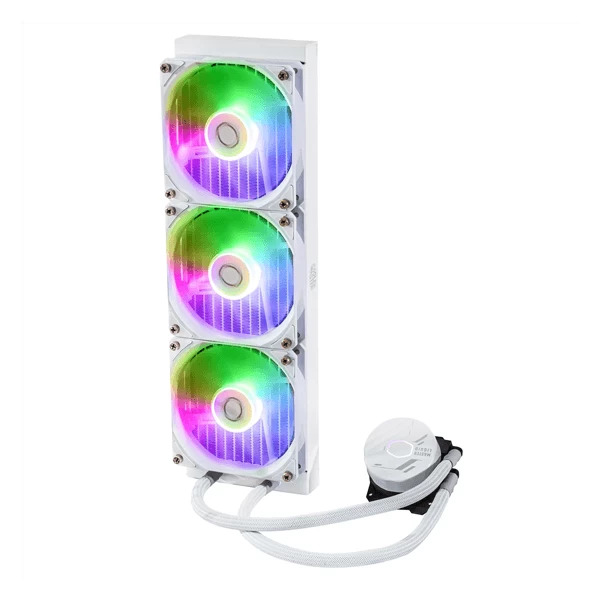 Cooler Master MasterLiquid 360L Core ARGB 360mm CPU Liquid Cooler (White)