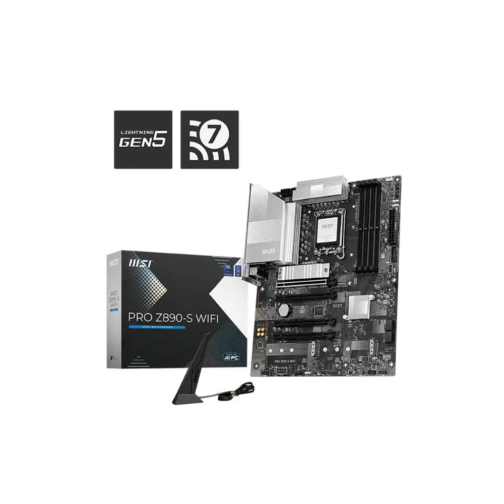 MSI PRO Z890-S WiFi Gaming Motherboard White