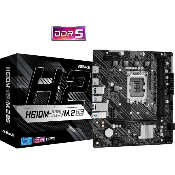 ASROCK H610M-H2/M.2 D5 MOTHERBOARD