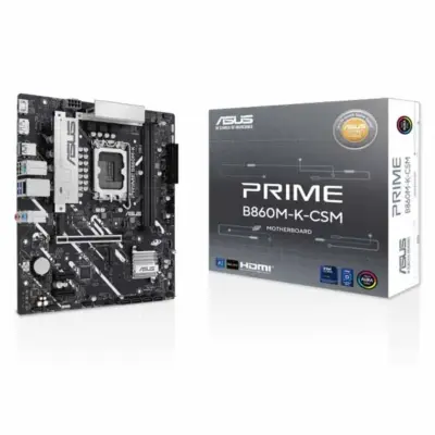 ASUS PRIME B860M-K-CSM Micro-ATX LGA 1851 MotherboardAEMP III for enhanced DDR5 performance PCIe 5.0 M.2 for storage AI Solutions for advanced AI capabilities USB 5Gbps Type-C® for rapid data transmission