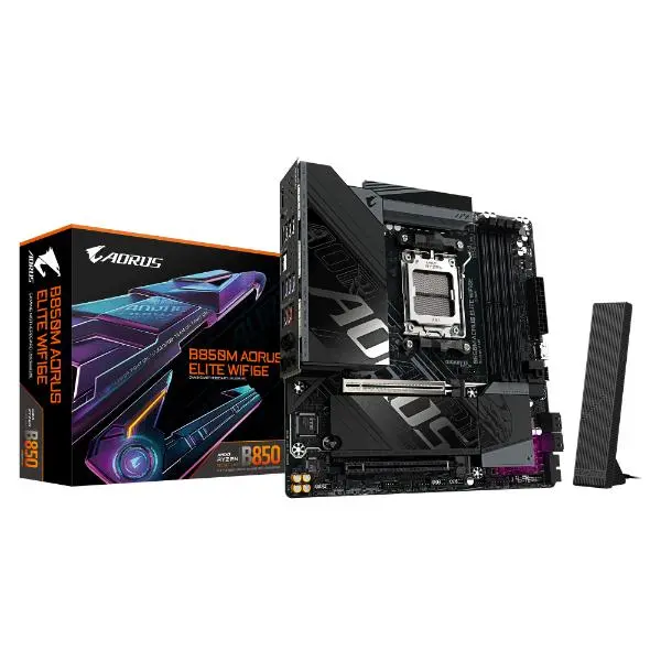 Gigabyte B850M AORUS ELITE WIFI6E AM5 MATX AMD Motherboard