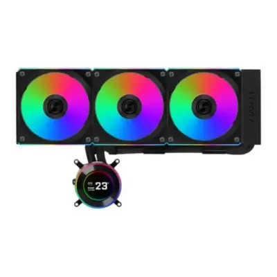 Lian Li Hydroshift II LCD-C 360CL Black All-in-One CPU Cooler with LCD and UNI FAN CL