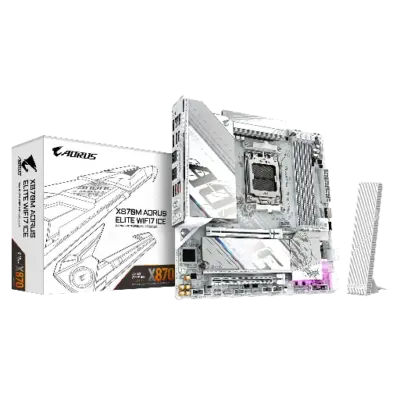 GIGABYTE X870M AORUS Elite WIFI7 ICE AMD AM5 Motherboard