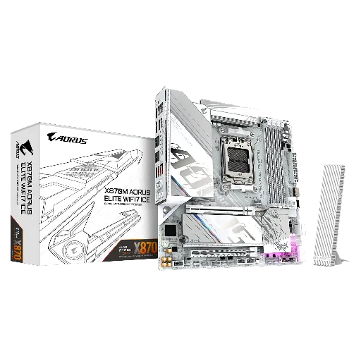 GIGABYTE X870M AORUS Elite WIFI7 ICE AMD AM5 Motherboard