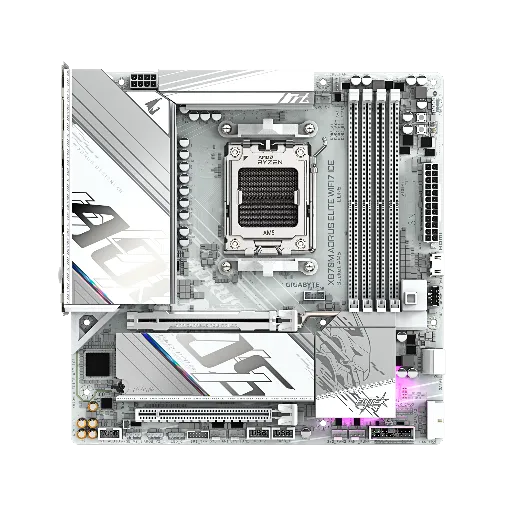 GIGABYTE X870M AORUS Elite WIFI7 ICE AMD AM5 Motherboard