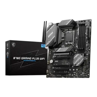MSI B760 GAMING PLUS WIFI LGA 1700 DDR5 ATX Motherboard Supports Intel 12th , 13th & 14th Gen Processors