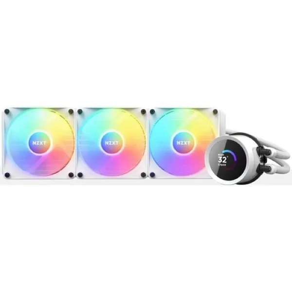 NZXT Kraken 360 RGB 360mm AIO Liquid Cooler with LCD Dispay (White)